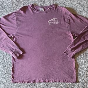 Bubba Gump Shrimp Co. Galveston TX Wave 100% Cotton Long Sleeve Graphic T-shirt